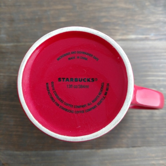 Starbucks 2016 Glossy Red Mug - Picture 6 of 6